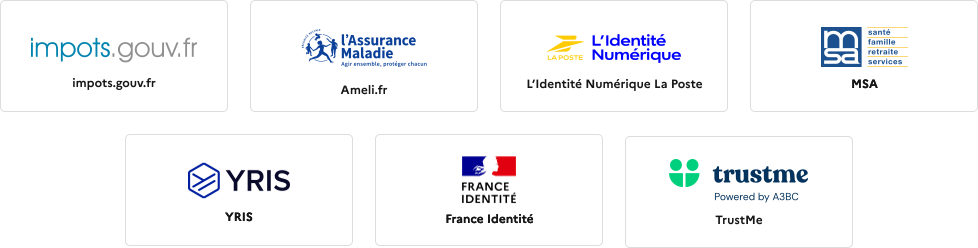 Liste Fournisseurs d'identité FranceConnect